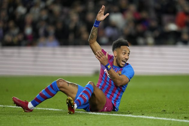 Aubameyang protesta Barça EFE Aubameyang protesta Barça EFE