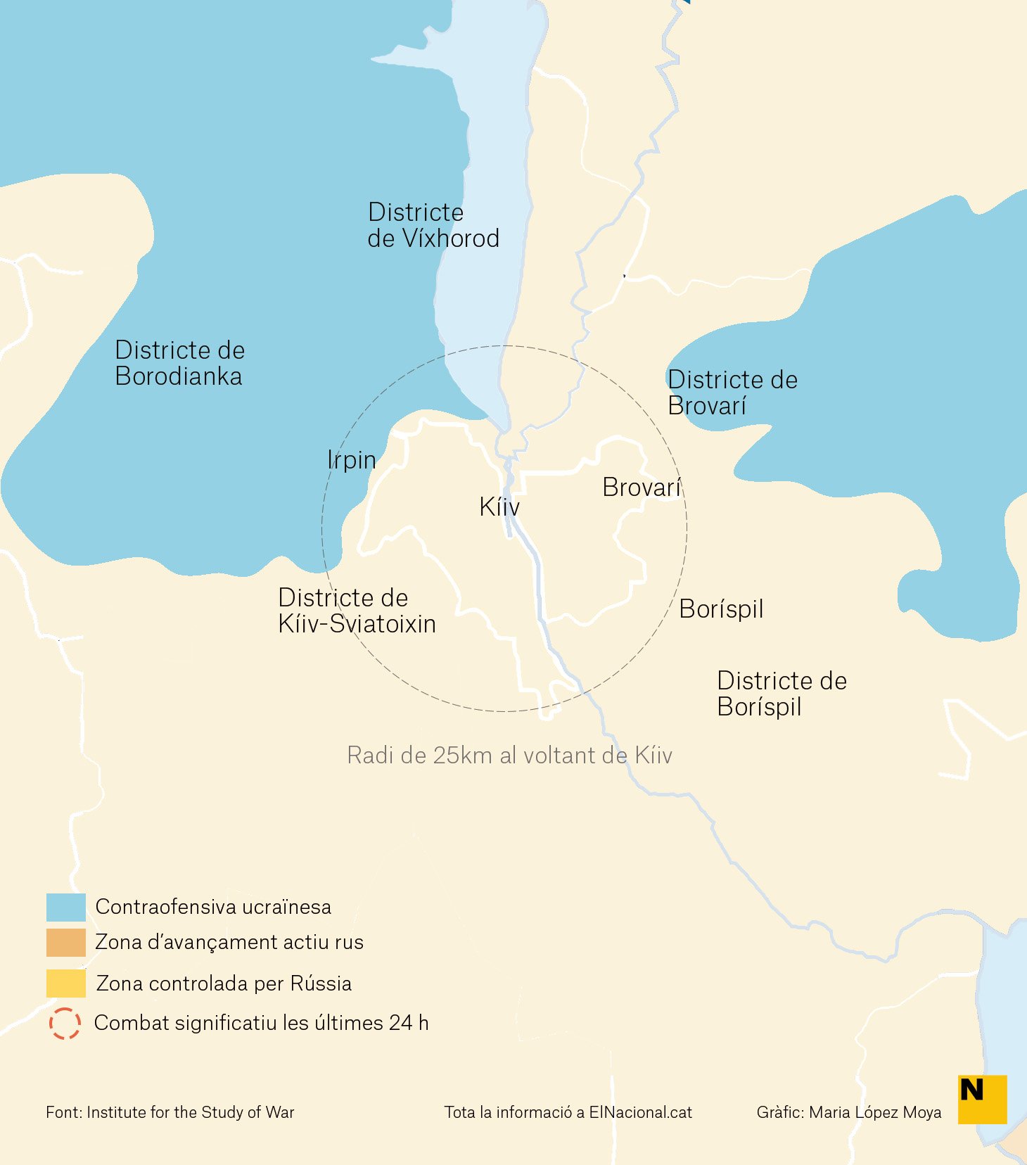 Mapa Kiev Guerra 3 abril català   Maria López Moya