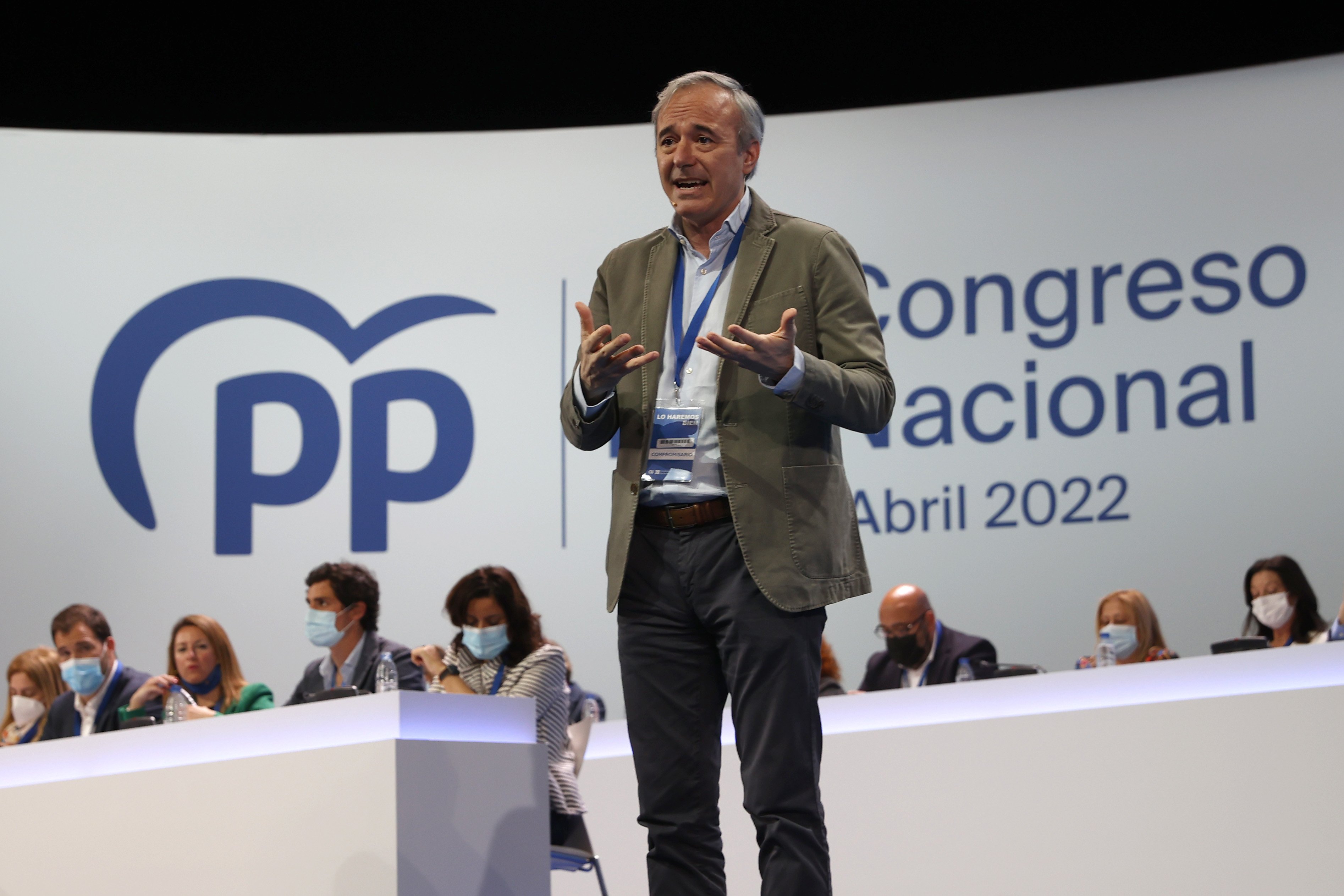 presidente del PP en Aragón, Jorge Azcón durante el XX Congreso Nacional del partido   Julio Muñoz Efe