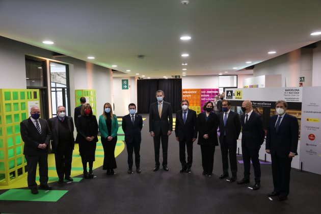 Feria Alimentaria & Hostelco 2022, presidente de la generalidad, PEre Aragonès, Rey Felipe VI foto familia - Sergi Alcàzar