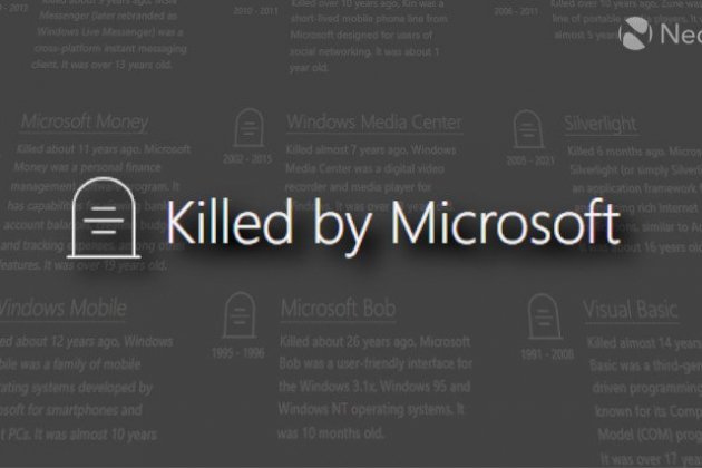 Killed by Microsoft