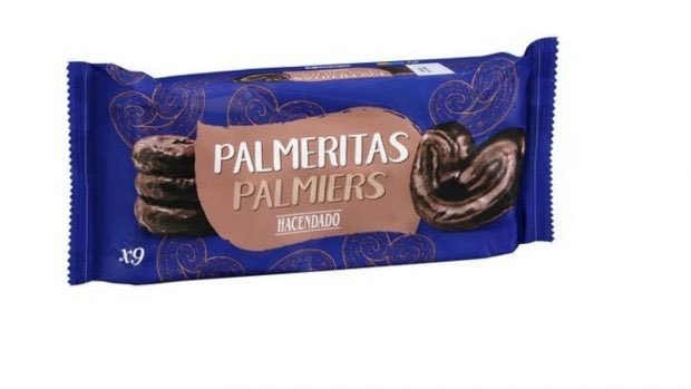Palmeritas de chocolate de Hacendado