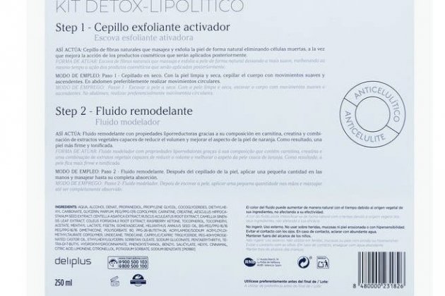 Tratamiento corporal Kit Detox Lipolítico Deliplus