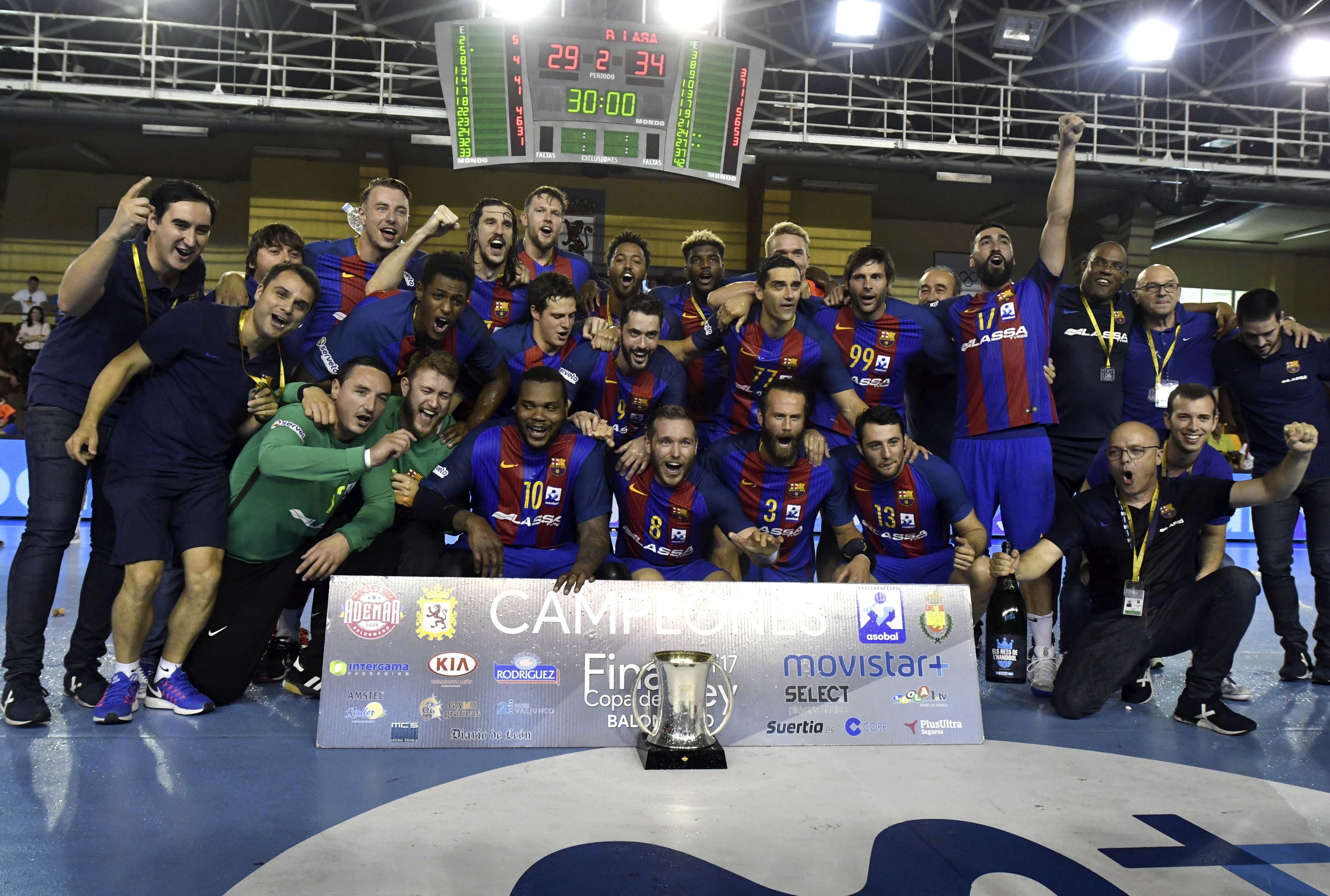 El Barça d'handbol guanya la quarta Copa consecutiva