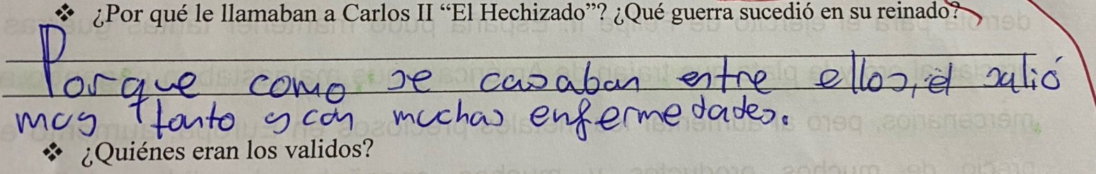 respuesta carlos ii