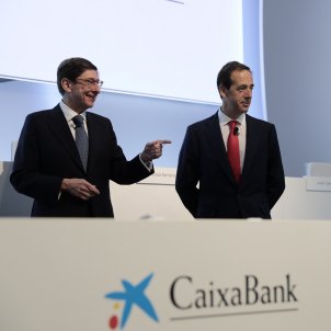 Jose Ignacio Goirigolzarri presidente CaixaBank Gonzalo Gortazar CEO Caixabank junta accionistas - Efe