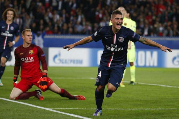 Marco Verratti gol PSG Barça Champions EFE Marco Verratti gol PSG Barça Champions EFE