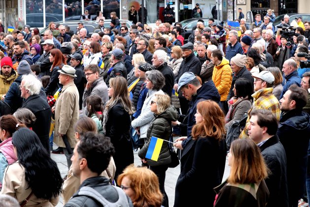manifestación sarajevo pro-Ucrania / Efe