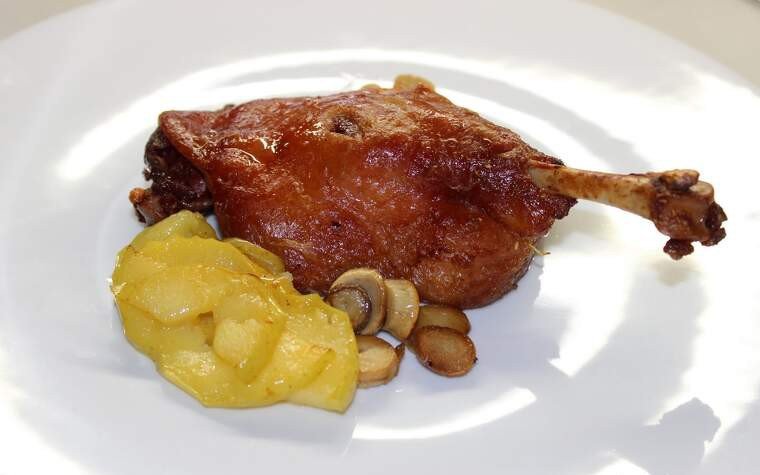 confit danec poma xampinyo reduccio pedro ximenez pas20