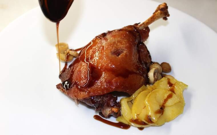 confit danec poma xampinyo reduccio pedro ximenez pas24