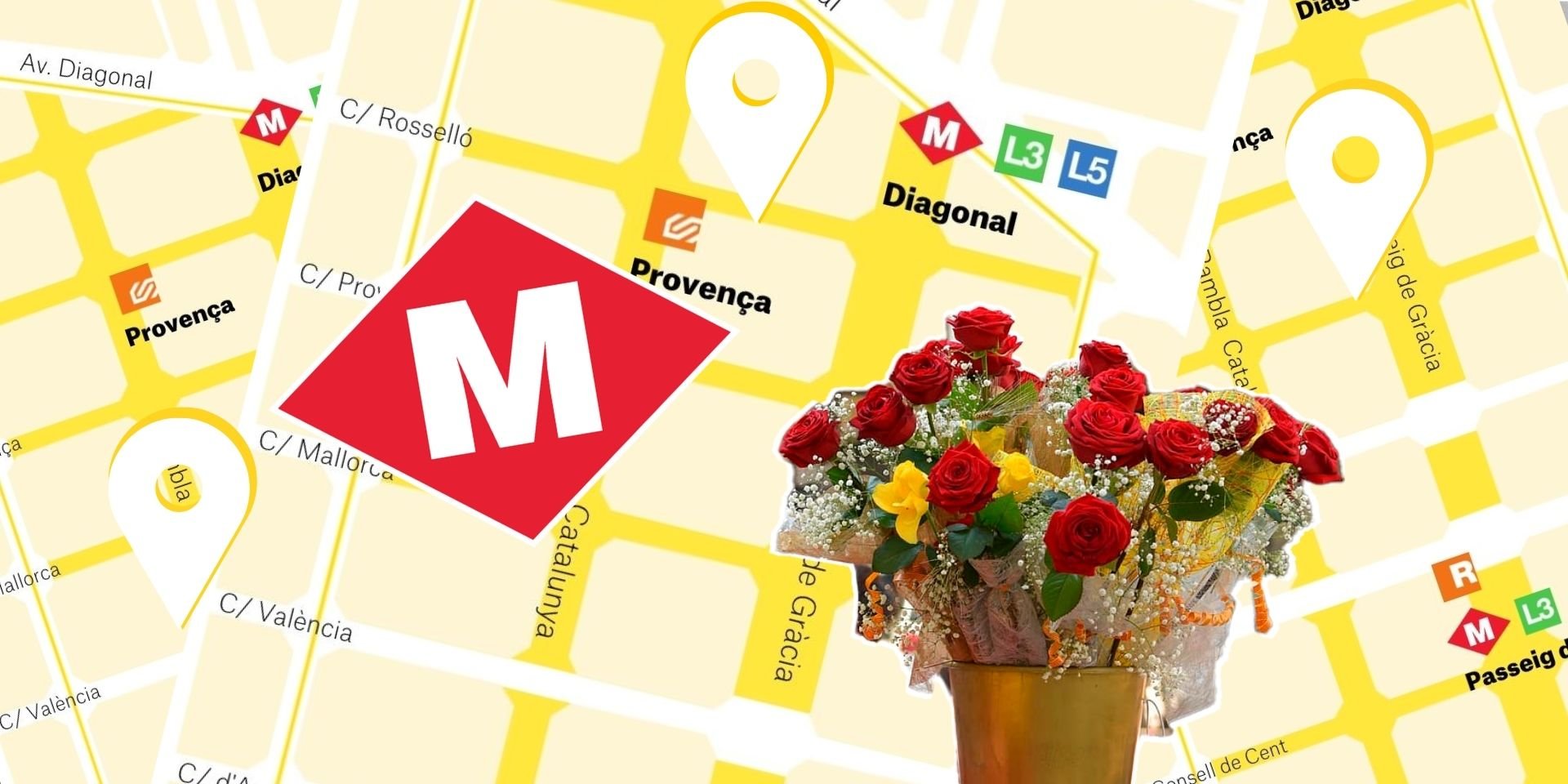 Com moure's per Sant Jordi a Barcelona? El metro més proper i carrers tallats