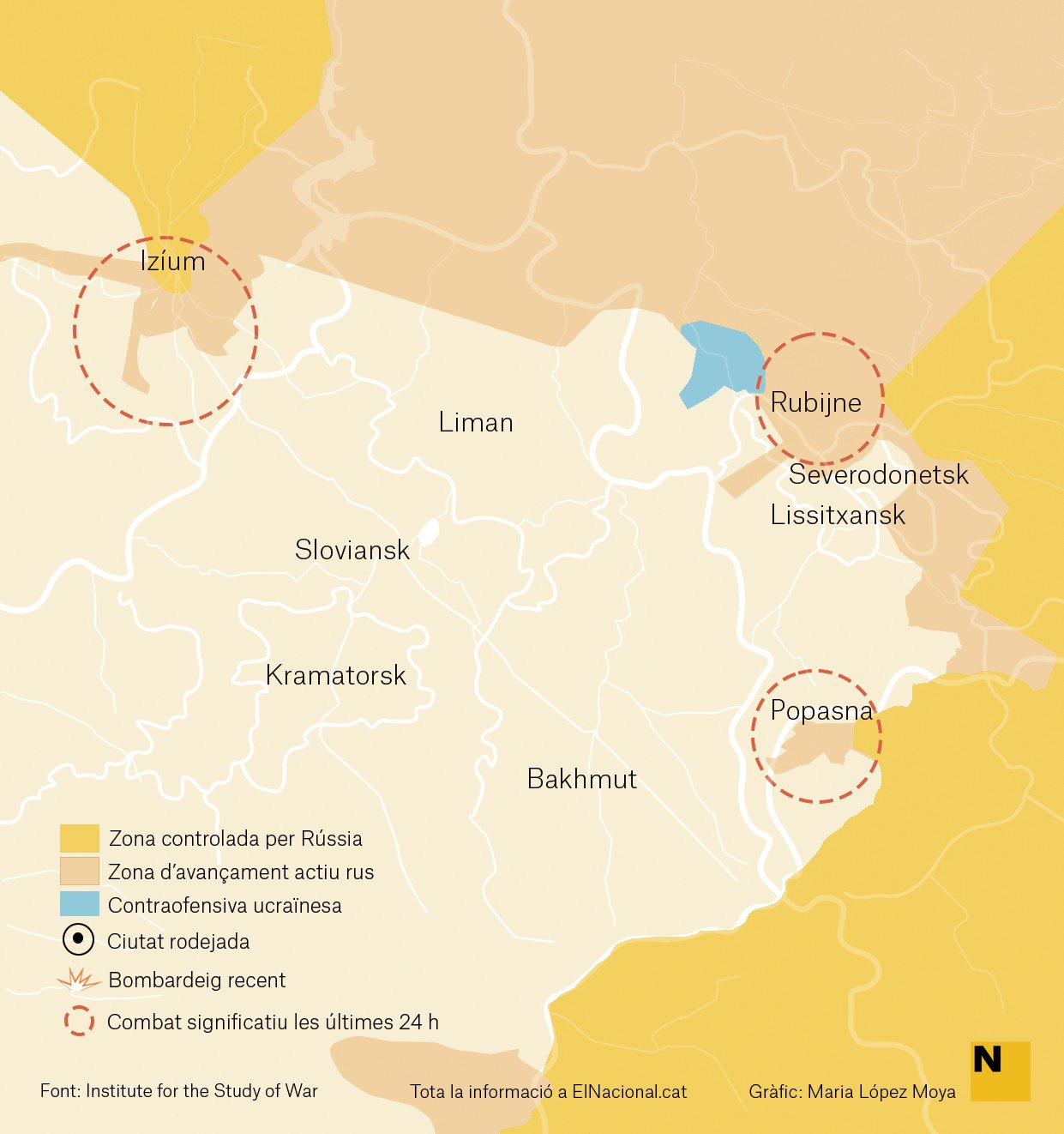 Mapa Ucraïna Donbas 12 abril cat   Maria López Moya 