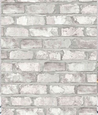 Papel pintado vinílico Inspire de ladrillo blanco