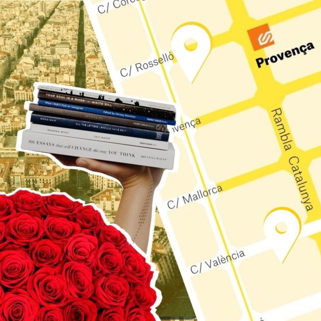 Mapa de parades de llibres i roses per Sant Jordi 2022 a Barcelona
