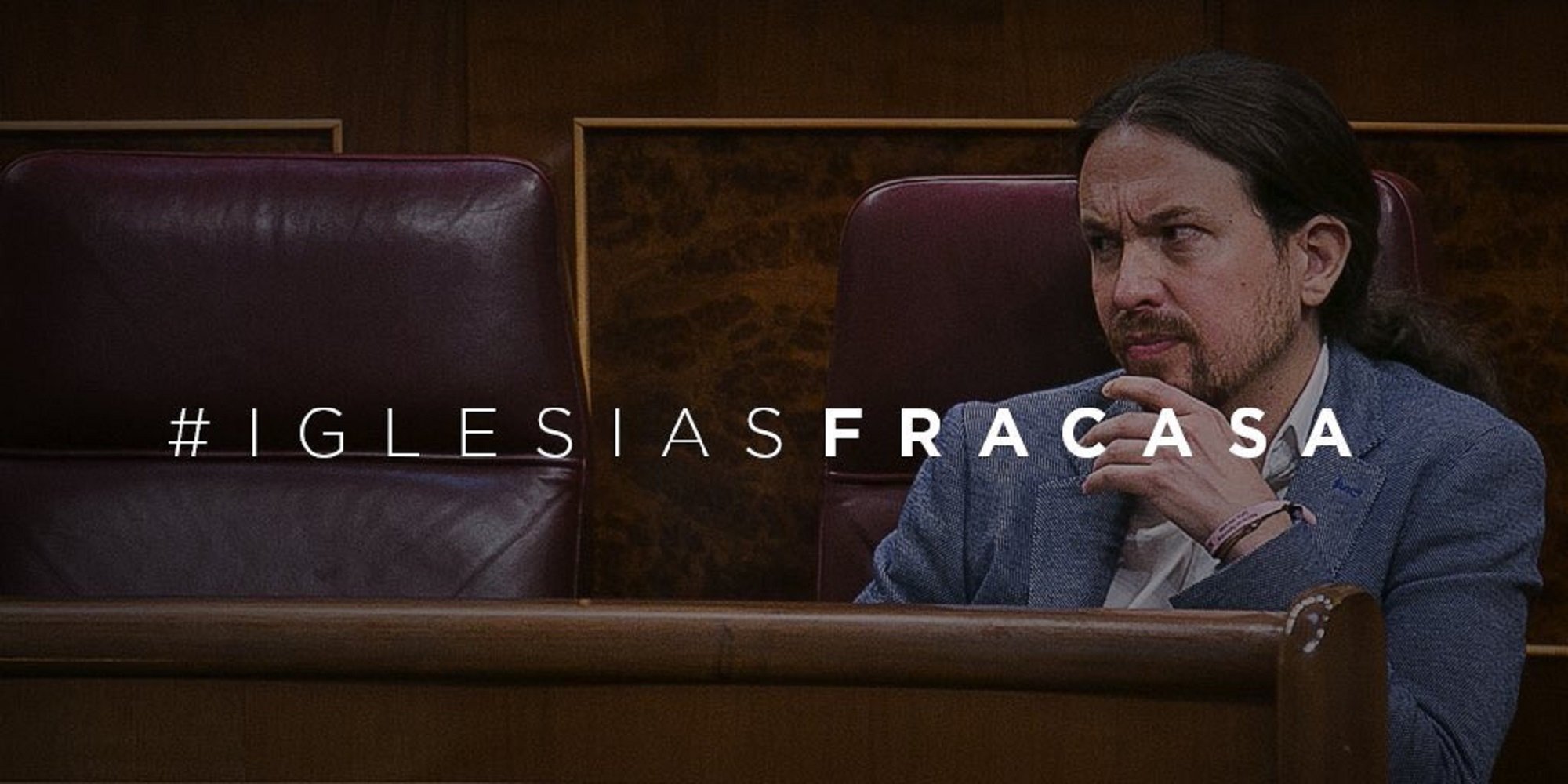 El PP se mofa de Podemos con la etiqueta #IglesiasFracasa