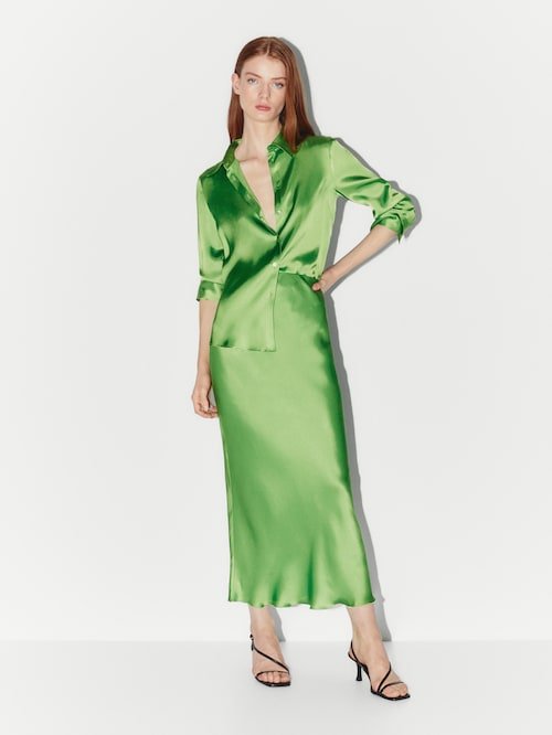 Camisa verda de Massimo Dutti Camisa verda de Massimo Dutti