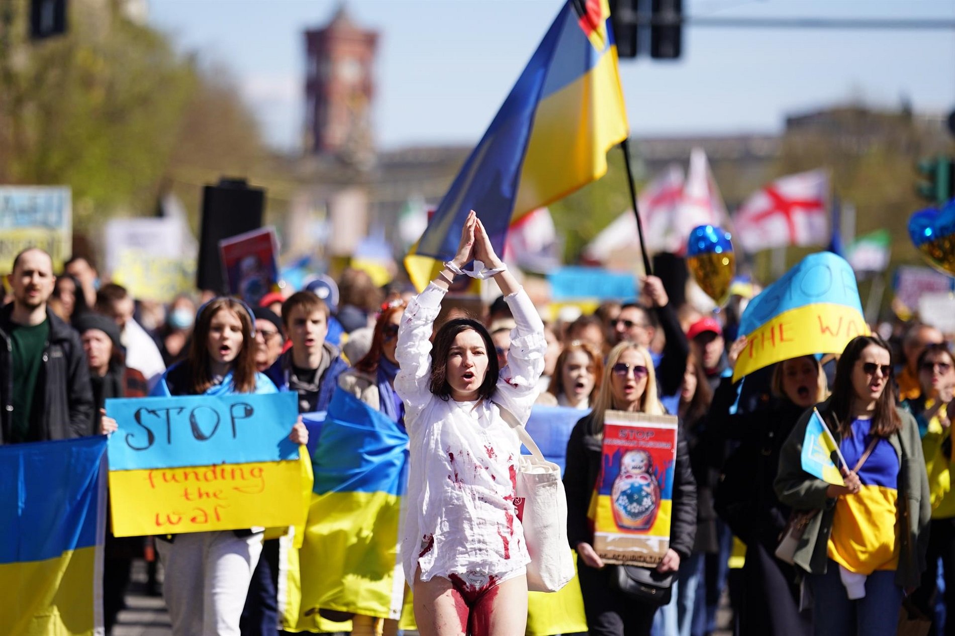 Marcha de la paz contra Putin en Berlin EFE