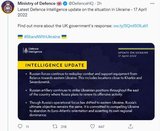Defensa UK tuit