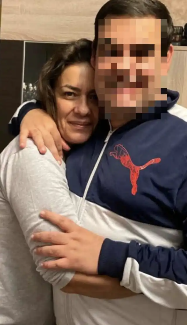 Gema con su hijo 