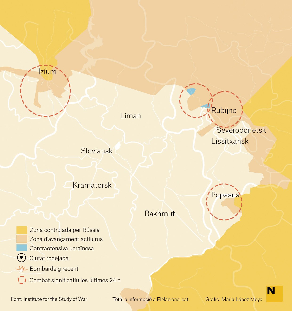Mapa Ucraïna Donbas 18 abril cat   Maria López Moya 