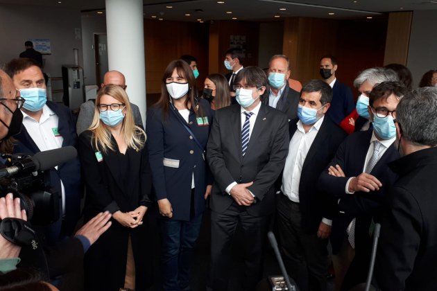 rueda prensa bruselas pegasus puigdemont, estopón, sànchez, artadi - John McAulay rueda prensa bruselas pegasus puigdemont, estopón, sànchez, artadi - John McAulay