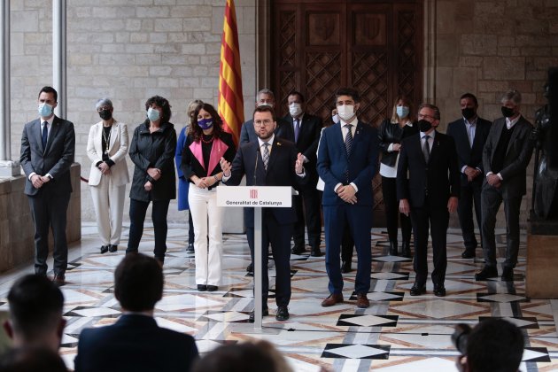 Rueda de premsa de Pere Aragonès y Govern por el CatalanGate   Montse Giralt