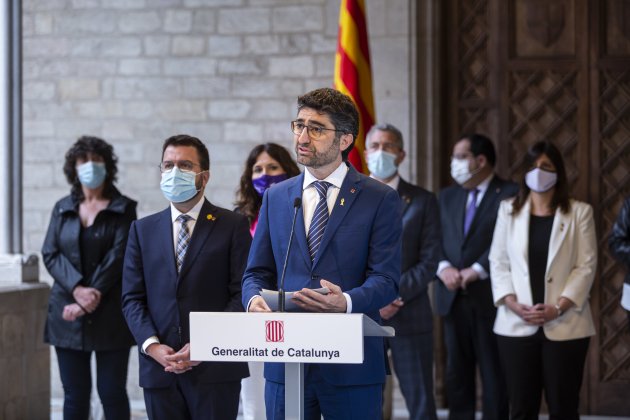 rueda de prensa Pere Aragonès y Govern por el CatalanGate - Montse Giralt
