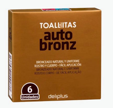 Tovalloletes bronzejadores de Deliplus