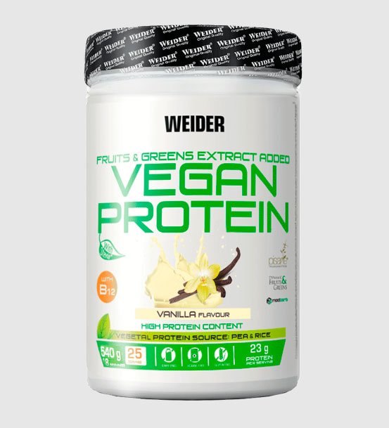 Proteína vegana con sabor vainilla de Weider