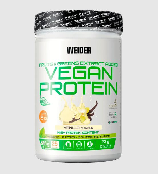 Proteína vegana con sabor vainilla de Weider Proteína vegana con sabor vainilla de Weider