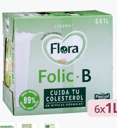 Beguda làctia semidesnatada Folic B Flora2