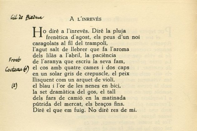 Poema Gabriel Ferrater Poema Gabriel Ferrater