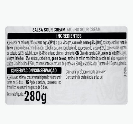 Salsa Sour cream d'Hacendado