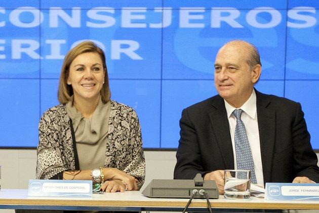 María Dolores de Cospedal y Jorge Fernández Díaz   Europa Press