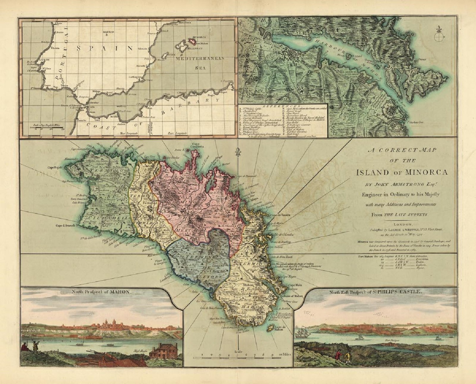 Cambio de cromos entre británicos e hispánicos: Menorca por Trinidad