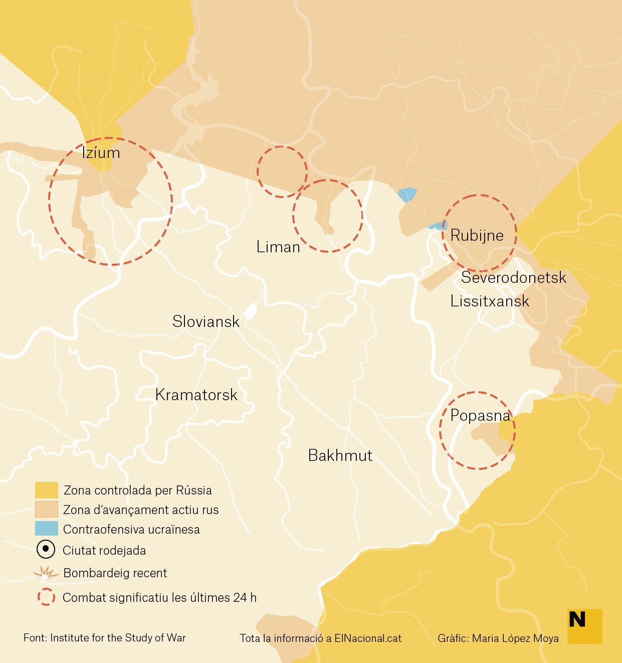 Mapa Ucraïna Donbas 20 abril cat   Maria López Moya 
