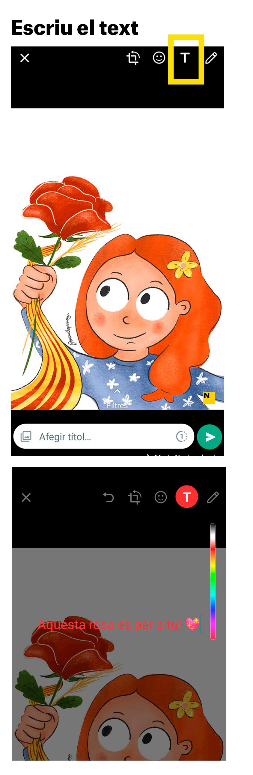Feliz Sant Jordi Escriu texto Feliz Sant Jordi Escriu texto