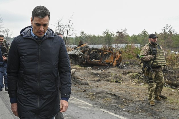 pedro sanchez borodyanka guerra rusia ucrania efe pedro sanchez borodyanka guerra rusia ucrania efe