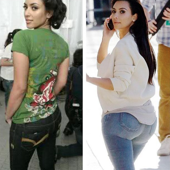 Kim Kardashian antes y después