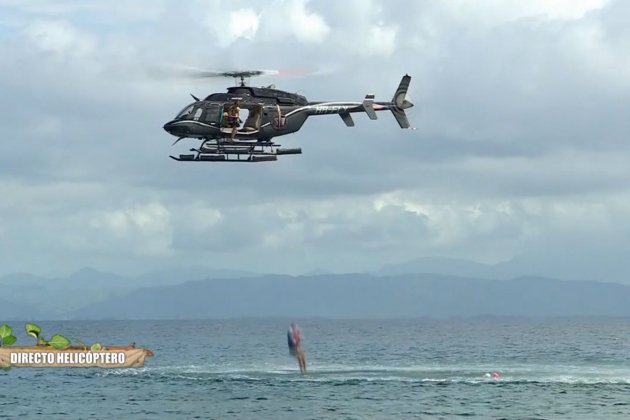 Kiko Matamoros salto helicóptero entra agua Telecinco Kiko Matamoros salto helicóptero entra agua Telecinco