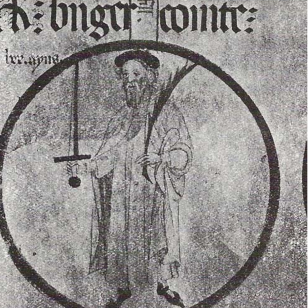 Representación de Ramon Berenguer III. Fuente Rollo de Poblet