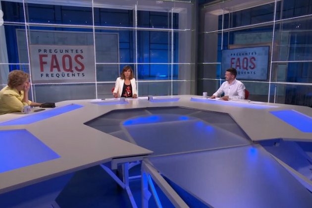 Pilar Rahola con Cris Puig y Nacho Corredor FAQS TV3