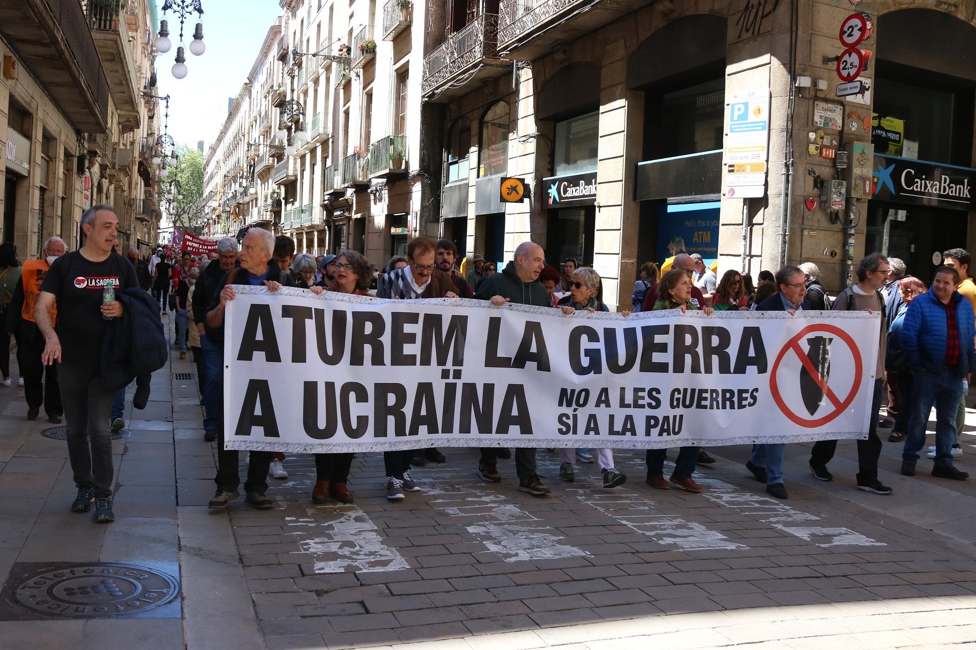 Manifestacion centro Barcelona guerra Ucrania ACN