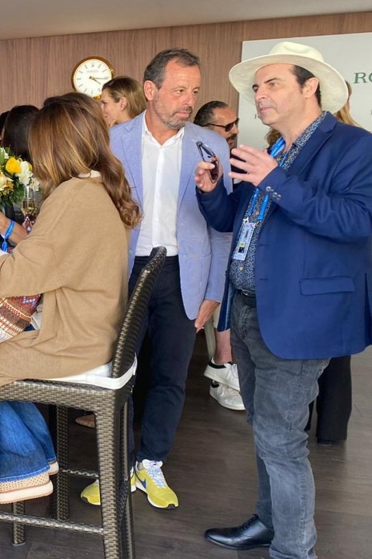 Sandro Rosell y Jaime de Marichalar detrás Open Banc Sabadell Bernat Aguilar Sandro Rosell y Jaime de Marichalar detrás Open Banc Sabadell Bernat Aguilar