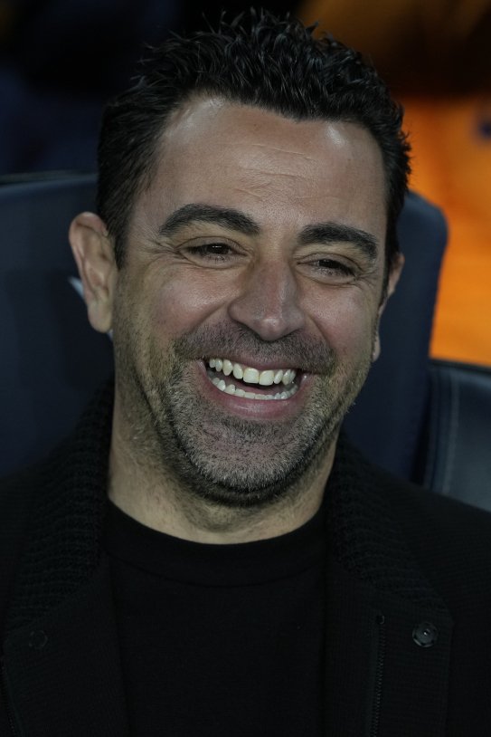 Xavi Hernandez riendo mucho EFE