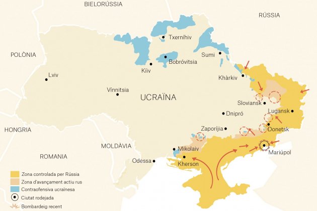 Mapa Ucraïna Guerra 24 abril cat Maria López Moya