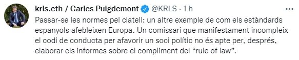 TUIT puigdemont 1 TUIT puigdemont 1