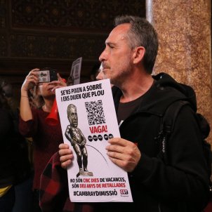 Una nueva protesta obliga a Cambray a suspender un acto en la Universidad de Barcelona