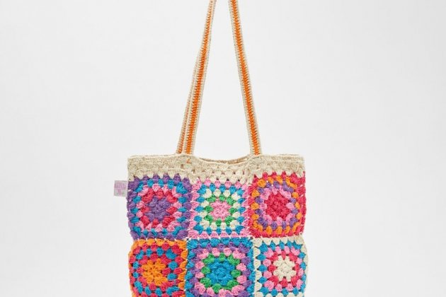 Bolso shopper crochet de colores1