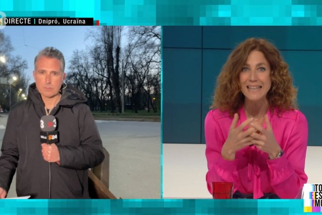 Òscar Armengol desde Ucrania cono Helena Garcia Melero TV3